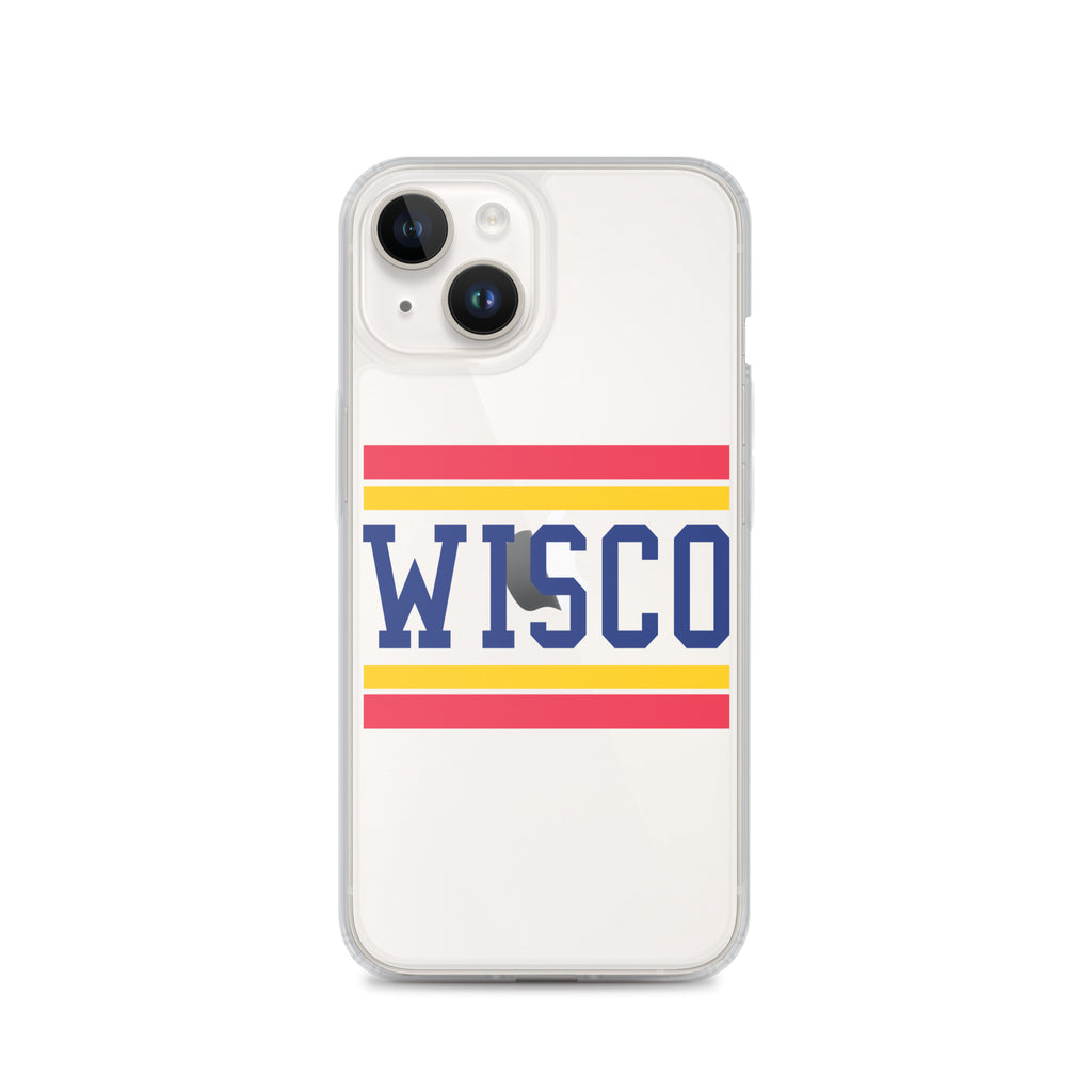 Retro Wisconsin Case for iPhone® 14 - Clear