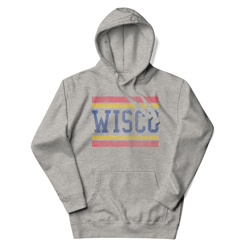 Retro Wisconsin Hoodie Sweatshirt