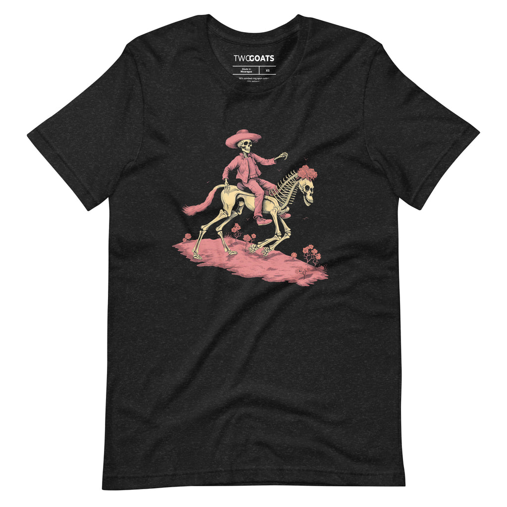 Skeleton on a Skeleton Horse - T-Shirt